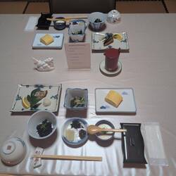 Our breakfast at the Ryokan