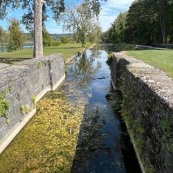 Another view of the Yankee Hill locks and the Mohawk River