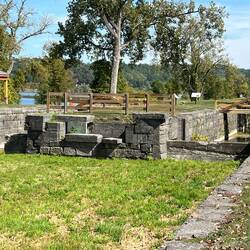 Notice the intricate fitting of the stones to form the lock