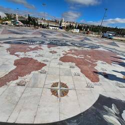 World Map made out of marble