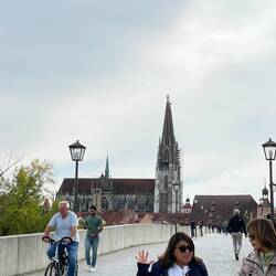Regensburger Dom mit Brücke