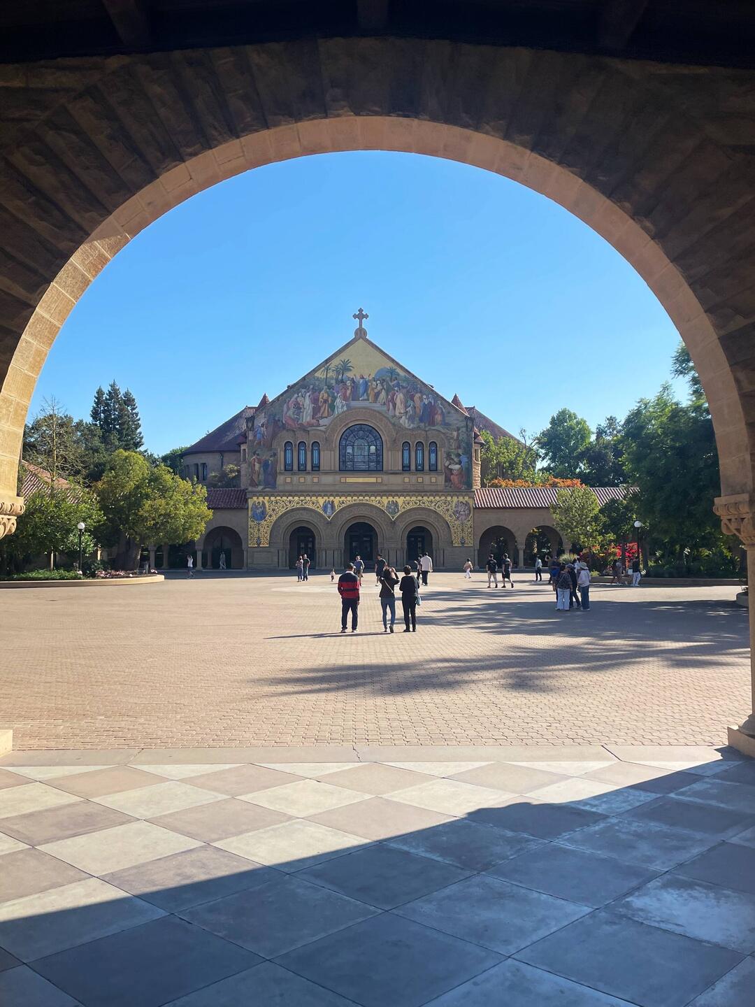Kirche, das Herzstück vom Campus in Stanford