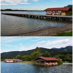 Spaziergang auf dem Campingplatz- Bannwaldsee