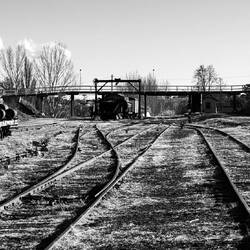 The track sidings at the old Bombala Station