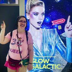 Glow galactic, birthday queen!
