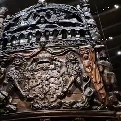 Details on the boat in the Vasa Museum