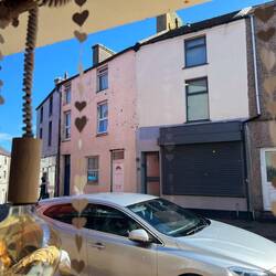 View from the coffee shop in Holyhead. What a dump. Best coffee we have had since leaving home.