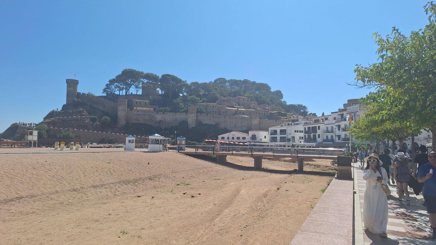 First glimpse of the beach