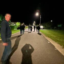 Retour du resto via la Digue