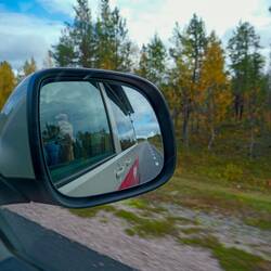 Blick aus dem Auto