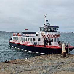 Anleger im Hafen auf Herm