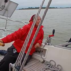 Hoch am Wind Weser aufwärts