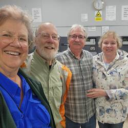 New friends Lynn & John at the laundromat. From Vancouver, BC!