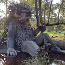 Little Lui - couldn't get close because surrounded by water (from all the rain)