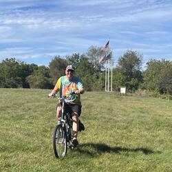 I had ridden my bicycle up the hill to the Historical Park.