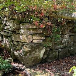 This was an 18th century bridge abutment