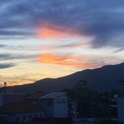 Sunset from our little porch