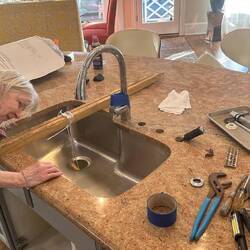 Installing New Kitchen Sink
