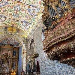 Baroque style chapel in the university. The organ on the right is still in use