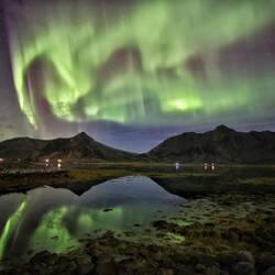 Es war ein Polarsturm mit KP7, würde gemessen. Kein Wunder, dass es so krachte!