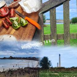 Noch ein paar Blicke zum Phare, dann Brotzeit bevor ich weiter fahre.