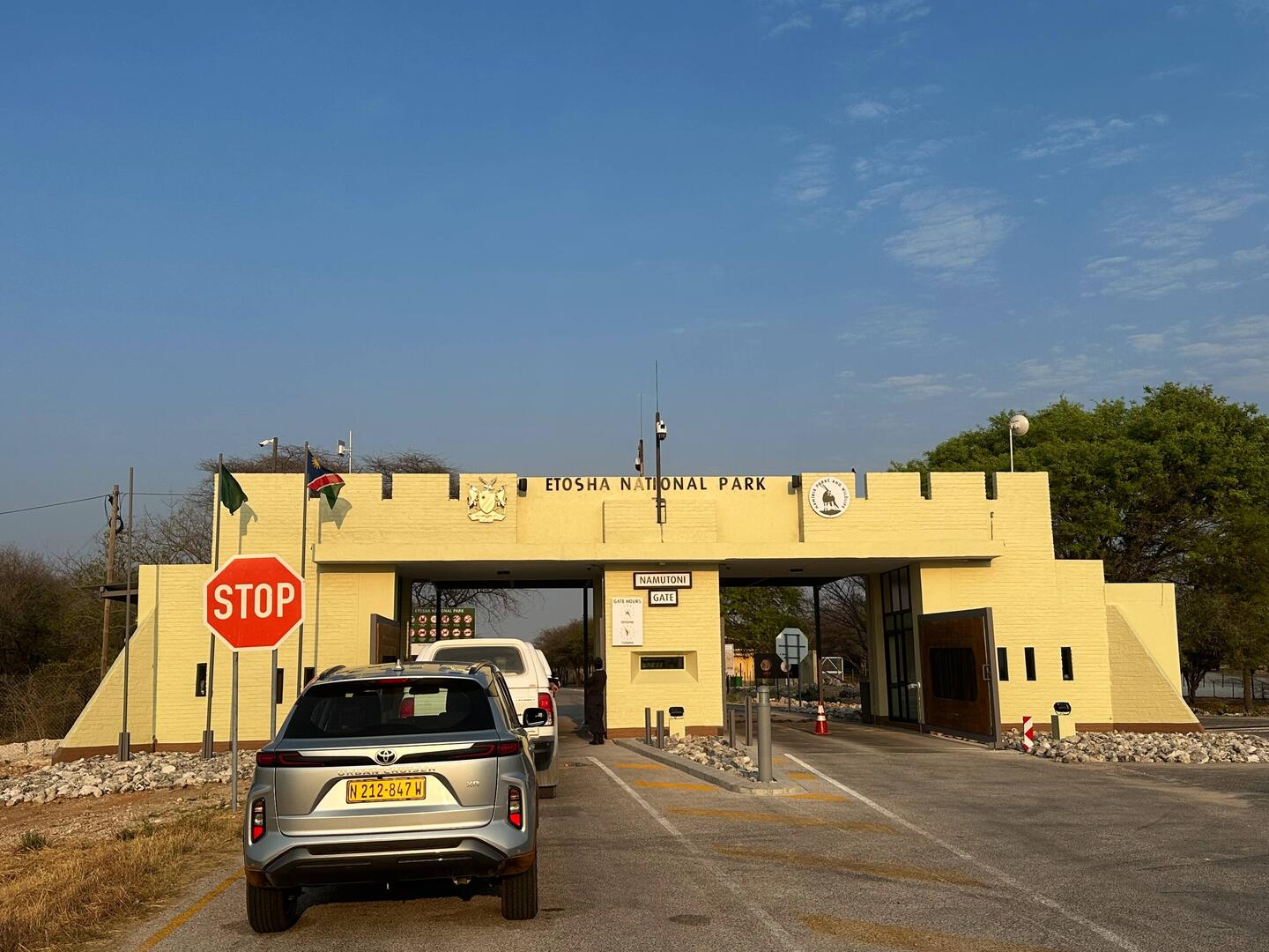 Namutoni Gate im Osten des Parks