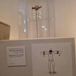 A heal bone and nail from a Roman crucifixion