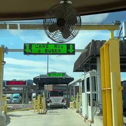 The border entry station