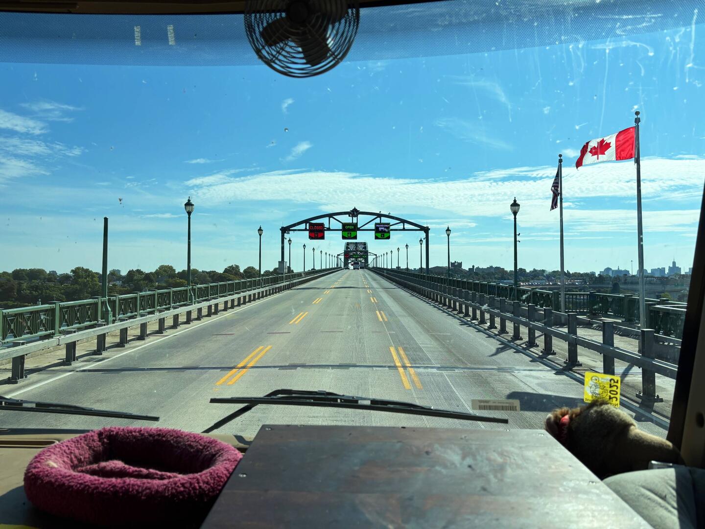 The Peace Bridge back to the USA