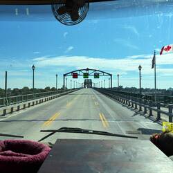 The Peace Bridge back to the USA