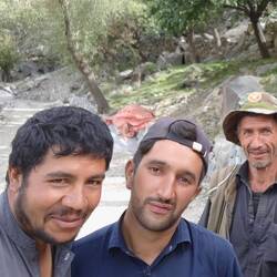 Sehr freundliche Bauarbeiter