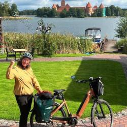 Am Hotel angekommen....mit Blick