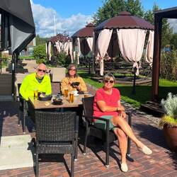 Mittagspause im Sonnenschein