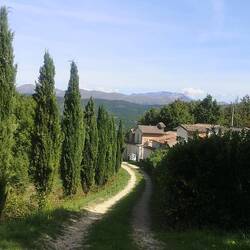 Wunderschöne Fattoria auf unserem Wanderweg