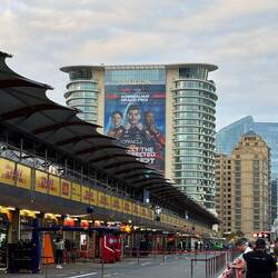 The pit lane