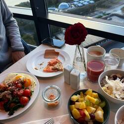 Breakfast of champions- we tried a few unique Nordic dishes such as Brunost(brown whey cheese)