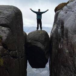 Chris on top of the world