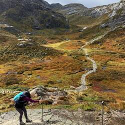 Making our way into the valley