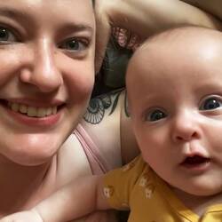 FaceTime with Baby Evelyn. 🥰