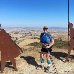 I made it up to Alto del Perdon, the highest point for the next 170 km. Thank the good lord! 😀