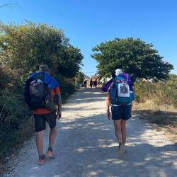 Pilgrim walking the Camino for a loved one.