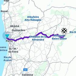 Nuestro recorrido de hoy aprox. 220 Km