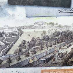 A contemporary print of how the stone was delivered from the quarry in fashionable Bath circa 1740