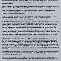 Stellplatzordnung