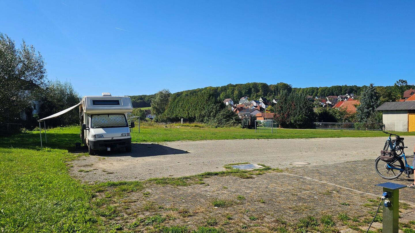 Der Stellplatz liegt super ruhig.
