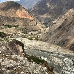 The landscape is relatively barren