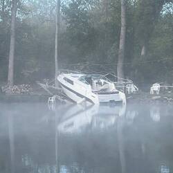 Interesting way to keep your boat.