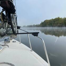 Fog starting to lift.