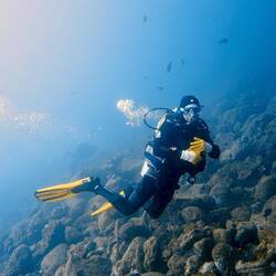 Immer alles gut festhalten in der Strömung 😅