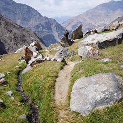 Ein angenehmer Teil des Abstiegs